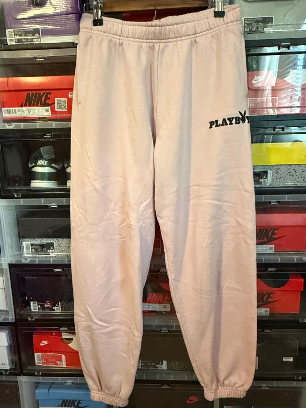 PLAYBOY Light Pink Fleece Joggers